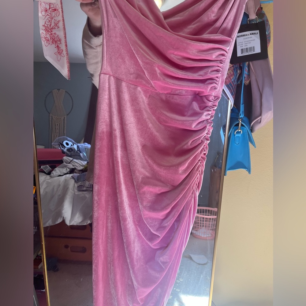 Norma Kamali Pink Maxi Dress